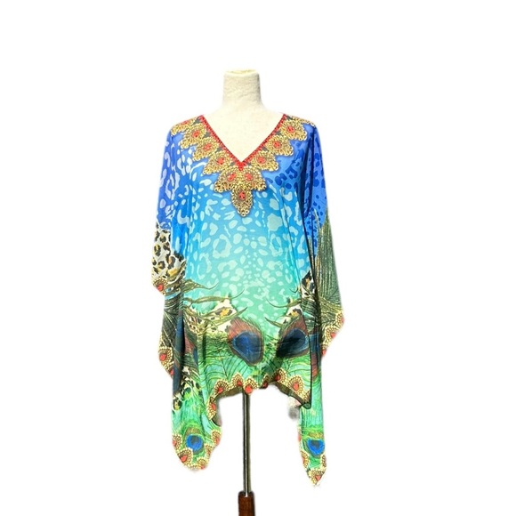 RANEE’S Embellished Tunic Swim Coverup Medium - Picture 4 of 9